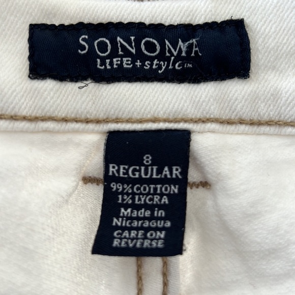 Sonoma Off White Bermuda Shorts - Picture 5 of 6